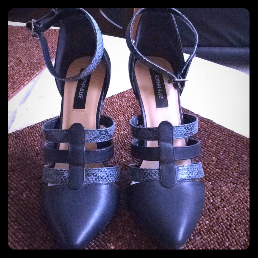 Blue 5” stilettos